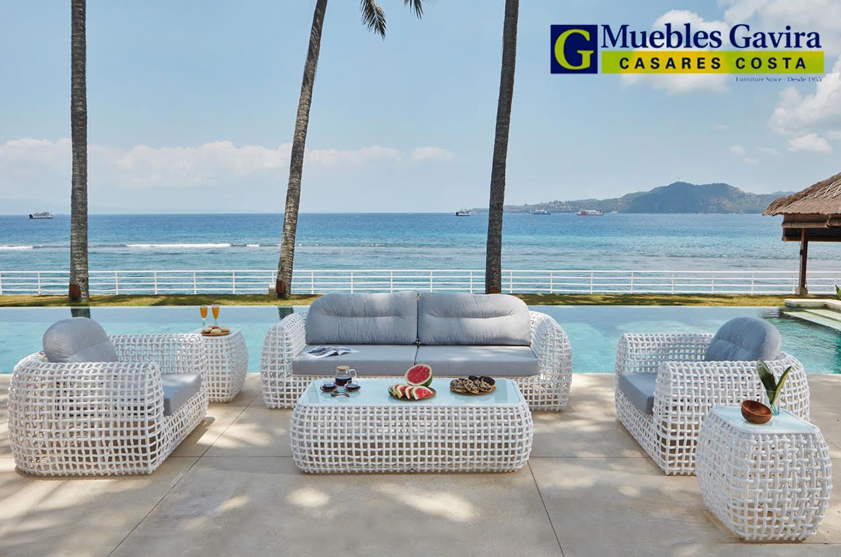 Muebles Gavira. Sofás exterior jardín
